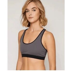 NWT FourLaps Infinity Sports Bra workout activewear graphite black size XXL